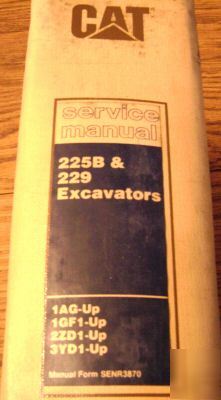 Caterpillar 225B & 229 excavator service repair manual