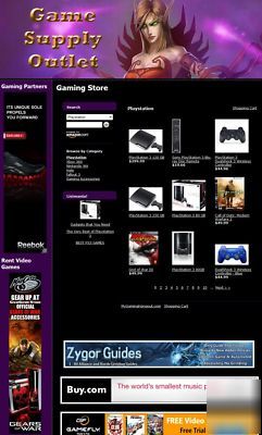 Established video gaming gamer store website business