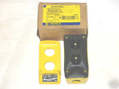 New 9001BW70YU square d pendant 2 button switch 5A 