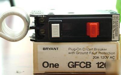 New bryant circuit breaker GFCB120