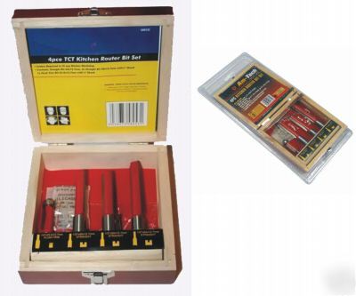 Pro 4PC tct kitchen routers routery drill bits set