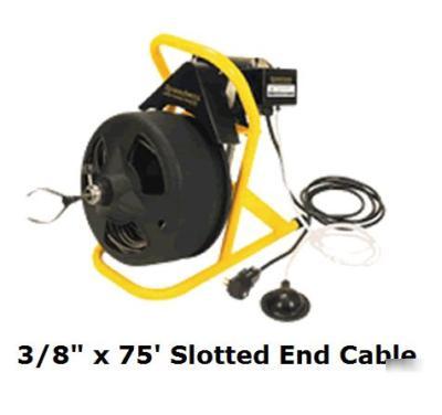 Speedway 75' cable drain cleaner cleaning machine 1/3HP