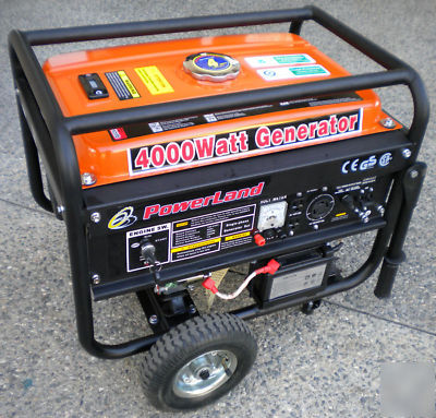 4000 watt generator**portable**gas**electric start