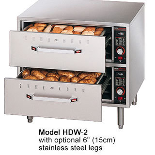 Hatco hdw-2 warmers, 2 drawers , freestanding