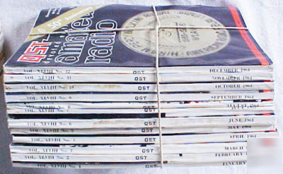Complete year 1964 arrl qst magazine amateur ham radio