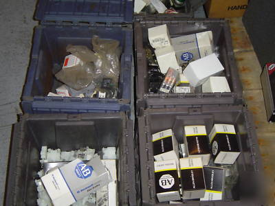 New i lot of used and industrial electrical components.