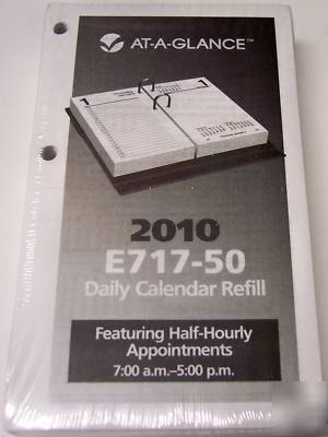 New at-a-glance 2010 daily calendar refill, E717-50 