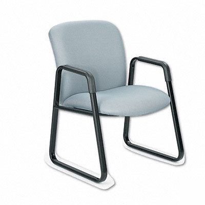 Safco guest chair, big and tall width 21 1/2 inch, gray