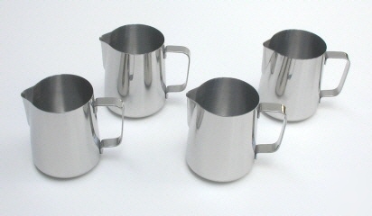 New four stainlesssteel espresso frothing pitchers 20OZ