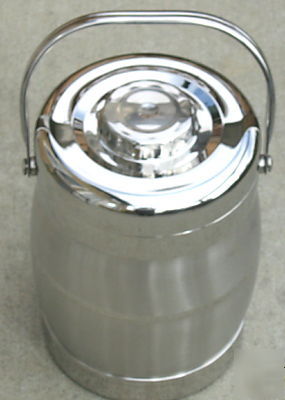 New stainless steel ice bucket double wall 3L qt 