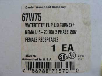Daniel woodhead 67W75 watertite flip lid turnex recept