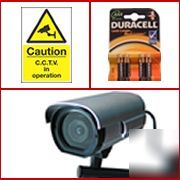 Dummy cctv security cameras: factory / warehouse pack 