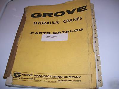 Grove TMS180 crane illustrated parts manual 04/1974 
