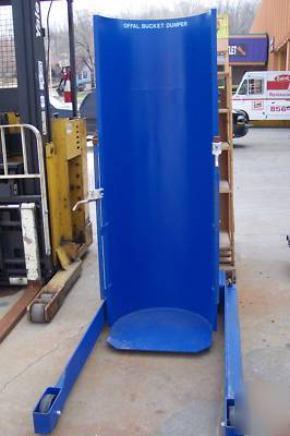Hydraulic drum dumper - 750 lbs, dump ht. 72