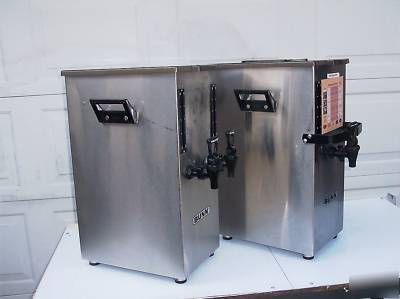 (2) bunn TD4T commercial ice tea dispensers iced