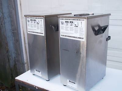 (2) bunn TD4T commercial ice tea dispensers iced