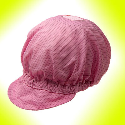 Properties anti-static hat pink for company's qa