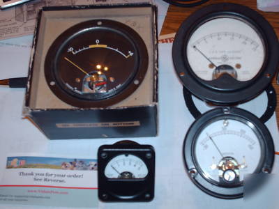 Analog meters qty 4 ham test equipment
