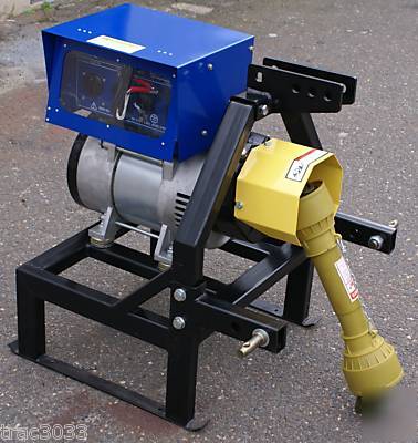 New 15 kw pto generator with drive shaft and stand