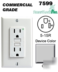 New 10 leviton gfci gfi outlet 7599-gy gray receptacle 