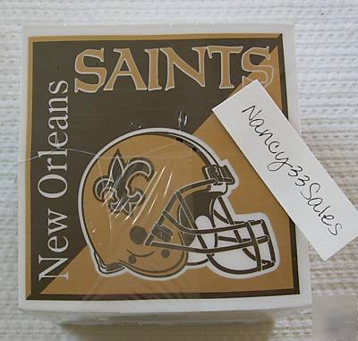 New saints nfl football team memo paper notepad orleans