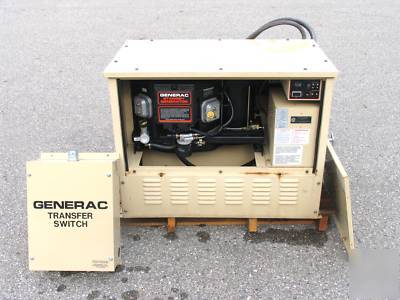 Generac 8KW natural gas backup home generator 100A ats