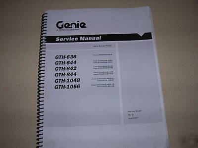 Genie gth 636 644 842 844 1048 1056 service manual 