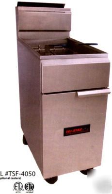 New 40-50 lbs fryer natural or lp gas heavy duty brand 