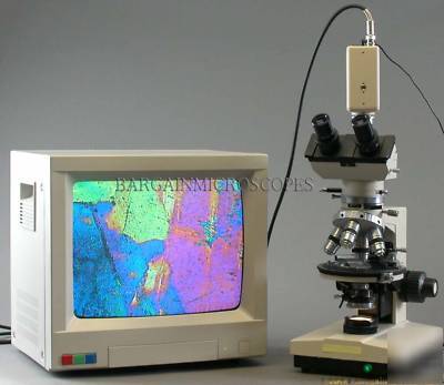 Clearance 40X-630X trinocular polarizing microscope