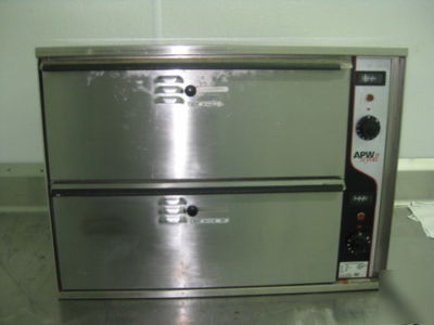 Commercial apw two drawer food warmer - great condition