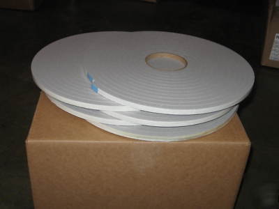 Sg/norton foam tape V7412 3/8IN x 25FT grey 5 rolls 