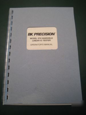 Bk precision 570 linear ic tester