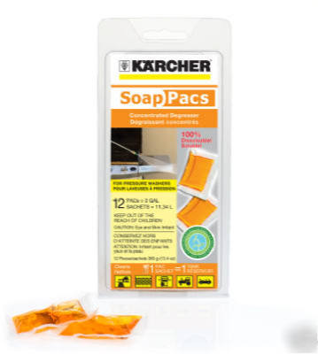Karcher, 12 pack, heavy duty degreaser gel pac