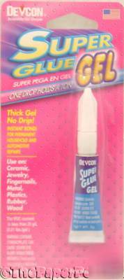 Devcon high strength super glue gel single tube pack