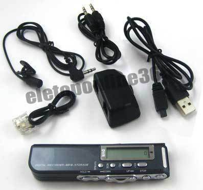 New digital voice recorder usb line MP3 activated lcd 
