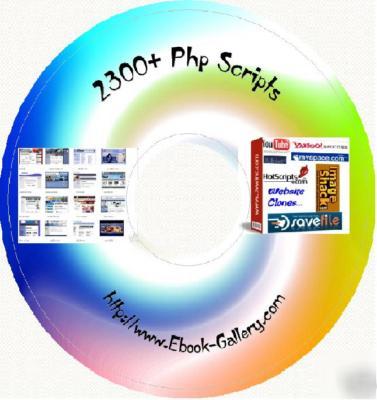 2300+ website php scripts youtube myspace facebook ebay