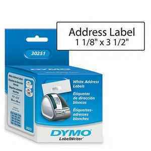 Dymo 30251 labelwriter address labels 1-1/8
