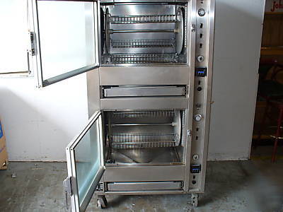 Used custom deli's double deck rotisserie oven ddr-42