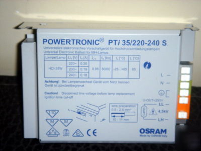 Osram pti 35/220-240 s electronic ballast 1XHCI 35W