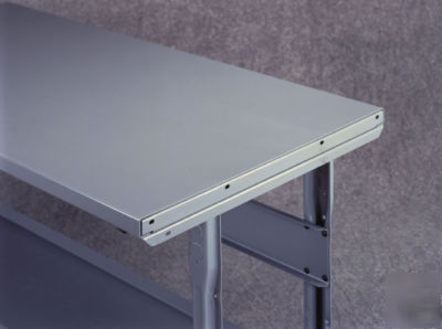 Wise workbench adjustable leg steel top 72