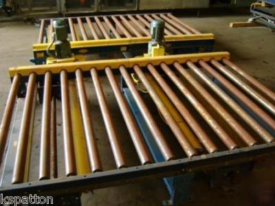 40 sections of hytrol pallet conveyor powered roller