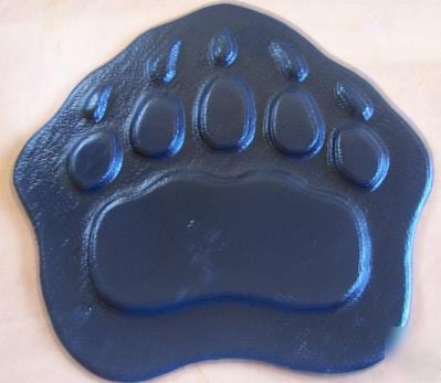 Concrete cement stamp grizzly paw 4