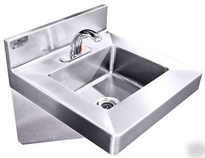 Heavy duty ada hands free hand sink w/electronic faucet