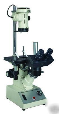 Inverted biological medical microscope w camera port