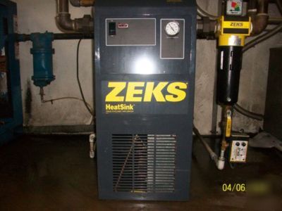 Quincy 30HP compressor & zeks air dryer combo