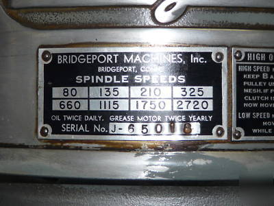 Bridgeport mill - 110 volt 1-phase - very rare -3AX dro