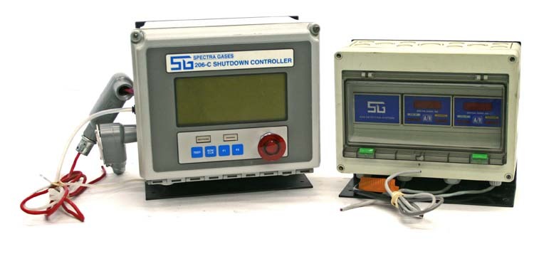 Spectra gases sg h/f gas detector w/shutdown controller