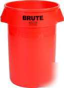 New bruteÂ® 44 gallon container without lid, red