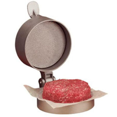 Non-stick single hamburger press (adjustable patty thic