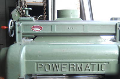 Powermatic 225 planer 24IN grinder quickset 10HP 